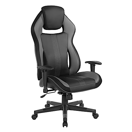 Office Star™ BOA II Gaming Chair, Gray