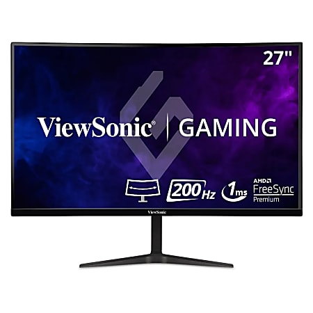 ViewSonic® VX2718-PC-MHD 27" Curved 1ms 180Hz HD Gaming Monitor, FreeSync Premium
