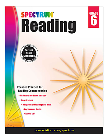 Carson-Dellosa Spectrum Reading Workbook, Grade 6