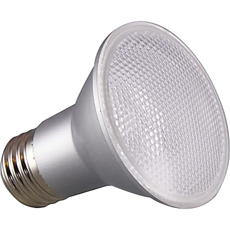 Satco 6.5W PAR 20 LED Bulb - 6.50 W - 50 W Incandescent Equivalent Wattage - 120 V AC - 520 lm - Parabolic Reflector - PAR20 Size - Clear - Warm White Light Color - E26 Base - 25000 Hour - 4940.3°F (2726.8°C) Color Temperature - 90 CRI