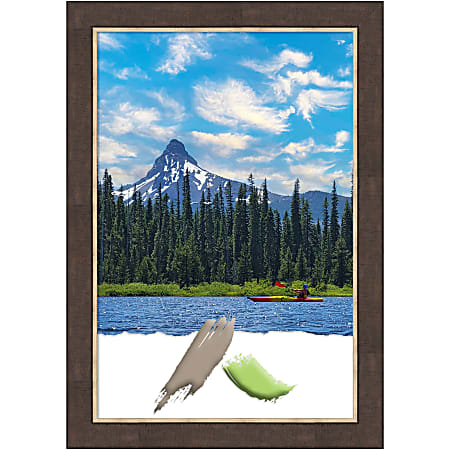 Amanti Art Lined Bronze Picture Frame, 29" x 41", Matted For 24" x 36"