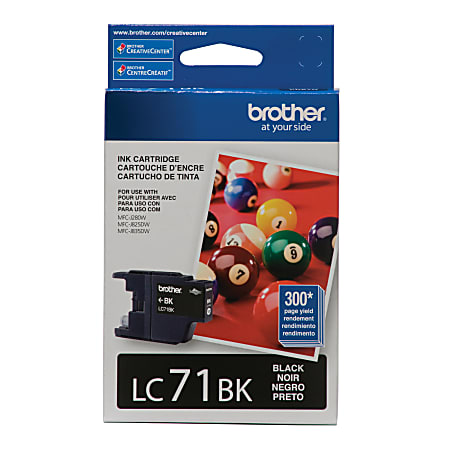 Brother® LC71 Black Ink Cartridge, LC71BK