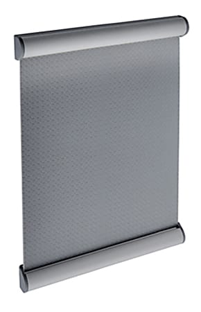 Azar Displays Vertical Door Sign Metal Snap Frames, 7"H x 5"W x 1/2"D, Silver, Pack Of 10 Frames