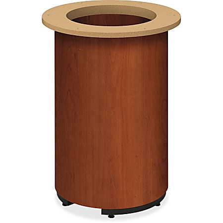 HON Preside Laminate Cylinder Base - Cylindrical Base - Cognac, High Pressure Laminate (HPL) - Plywood