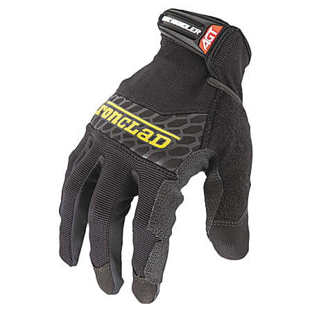Ironclad Silicone Box-Handler Gloves, Medium, Black