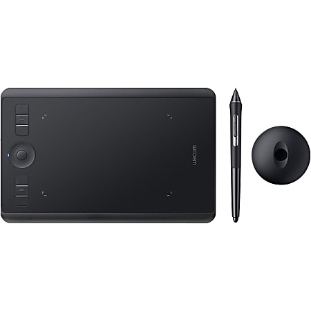 Wacom Intuos Pro Pen Tablet (Small) - Graphics Tablet - 6.30" x 3.94" - 5080 lpi - Touchscreen - Multi-touch Screen Wired/Wireless - Bluetooth - 8192 Pressure Level - Pen - PC, Mac - Black