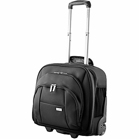 CODi Mobile Lite 15.4" Wheeled Case, Ballistic Nylon Body, Nylon Interior Material, Handle, Trolley Strap, 14.5"H x 16"W x 9"D