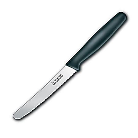 Victorinox® Round Tip Steak Knife, 4-1/2", Black