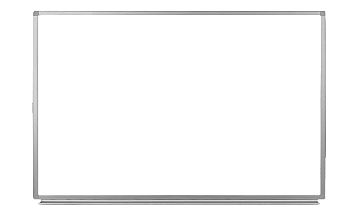 Luxor Magnetic Dry-Erase Whiteboard, 36" x 48", Aluminum Frame With Silver Finish
