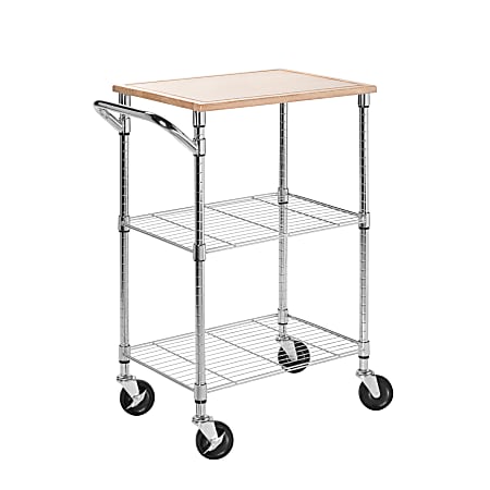 Honey Can Do 2 Shelf Kitchen Cart With Cutting Board 37 12 H ...