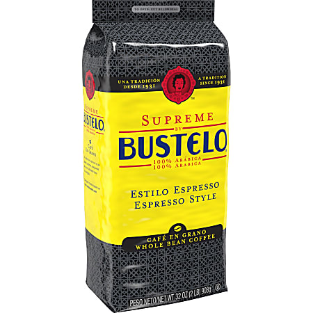 Folgers® Supreme By Bustelo Whole-Bean Coffee, Dark-Roast, 2 Lb Per Bag