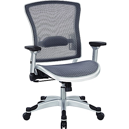 Office Star™ Space Seating 317 Series Ergonomic Mesh High-Back Executive Chair, Platinum