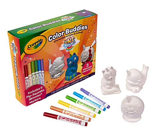 Crayola® Color Buddies Unicreature Toy Set, Set Of