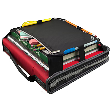 Five Star® Zipper 3-Ring Binder With Expansion Panel, 2" Round Rings, Assorted Colors