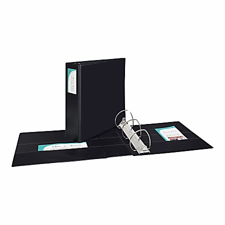 Avery® Durable 3-Ring Binder, 4" Slant Rings, Black