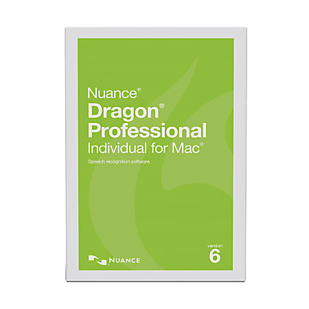 Nuance® Dragon® Professional Individual v6, For Mac®, Disc