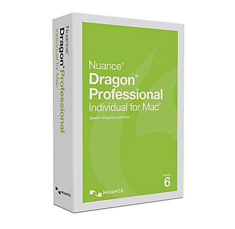 Nuance Dragon Professional Individual v6 For Mac Disc - Office Depot