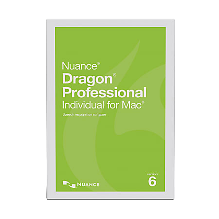 Nuance® Dragon® Professional Individual v6, For Mac®, Disc
