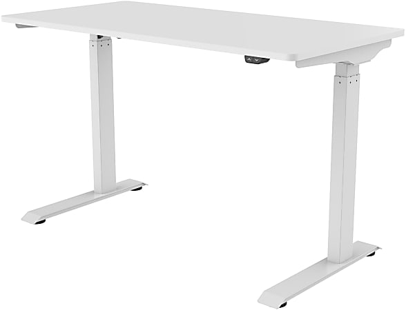 Flexispot Vici 48 W Desk White Office Depot - How To Program Height Adjustable Desk Top