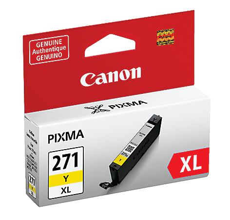 0339C001 (CLI-271XL) High-Yield Ink, Yellow 0339C001 (CLI-271XL) High-Yield Ink, Yellow