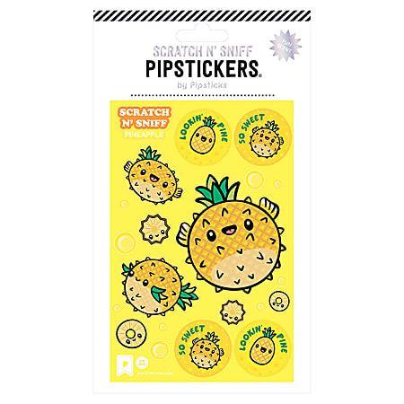 Pipsticks Scratch 'n Sniff Stickers, 4" x 6", You Look Swell
