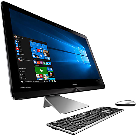 Asus Zen AiO ZN241ICUT-DS51 All-in-One Computer - Core i5 i5-7200U - 8 GB RAM - 1 TB HDD - 128 GB SSD - 23.8" 1920 x 1080 Touchscreen Display - Desktop - Quartz Gray - Windows 10 64-bit - Wireless LAN - Bluetooth