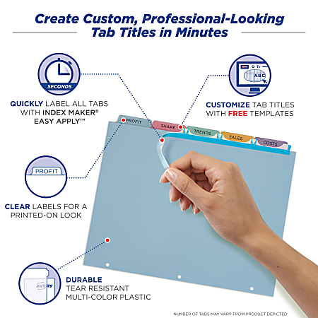 Avery Print and Apply Clear Label Translucent Plastic ...