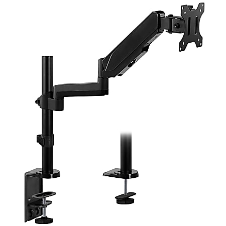 Mount-It! MI-4761 Single Monitor Arm Desk Mount, 16"H x 6"W x 4.8"D, Black