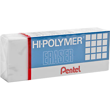 Pentel Hi Polymer Block Eraser White Pack Of 14 - Office Depot