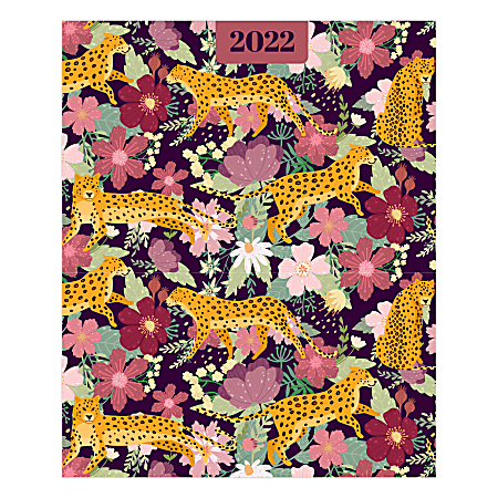 TF Publishing Monthly Planner, 11" x 9", Leopards, January To December 2022