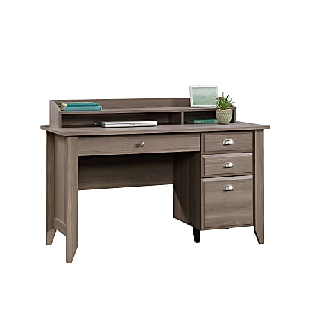 Sauder® Shoal Creek 54"W Computer Desk With Organizer Hutch, Diamond Ash