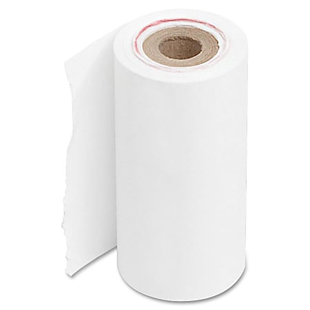 NCR Single-Ply Paper Rolls, 2 1/4" x 204", White, Pack Of 5