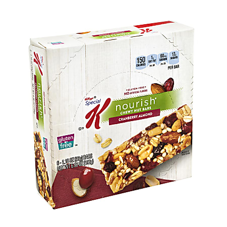 Special K Nourish Chewy Nut Bars, Cranberry Almond, 1.16 Oz, Box Of 5