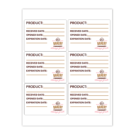 Colored 2024 laser labels