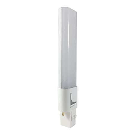 Lunera LED 2 Pin GX23 CFL Hybrid Replacement Bulb 5 Watts 3000K 500 Lumens 24 Tubes Per Case Office Depot