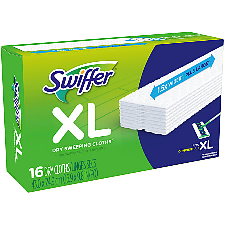 Swiffer® Multisurface Dry Sweeping Pad Refills For Extra-Large Dusters, Unscented, White, Pack Of 16