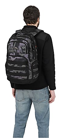High Sierra Rownan Laptop Backpack KamoBlack Office Depot
