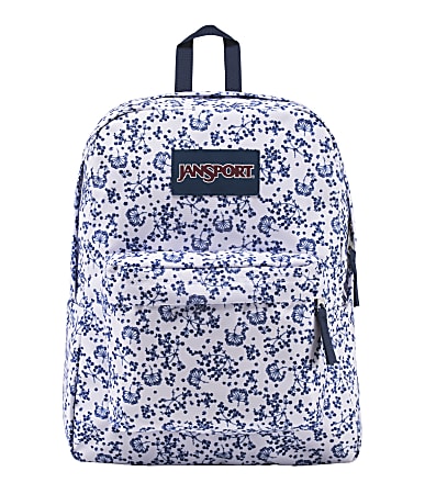 Jansport blue floral best sale backpack