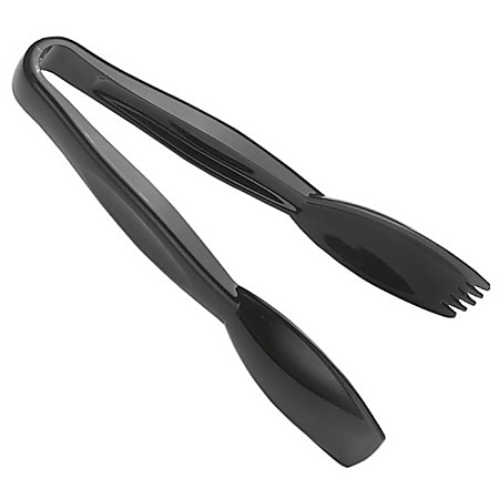 Cambro Lugano® Plastic Tongs, 6", Black