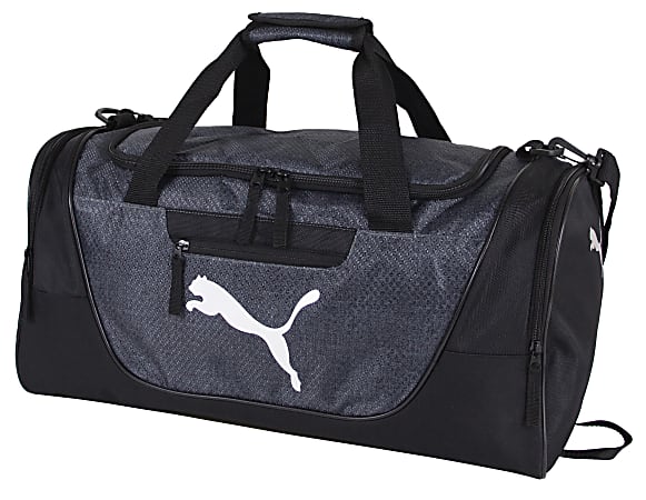 PUMA Contender Duffel Bag Dark GraySilver Office Depot