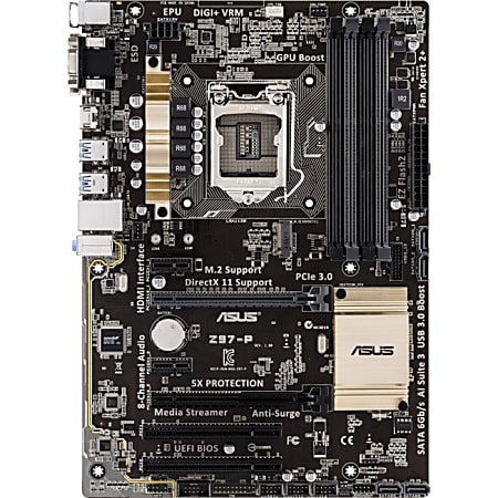 Asus Z97-P Desktop Motherboard - Intel Z97 Express Chipset - Socket H3 LGA-1150
