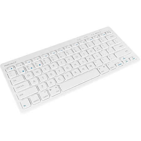 Macally Quick Switch Bluetooth Keyboard for Three Devices, BTMINIKEY