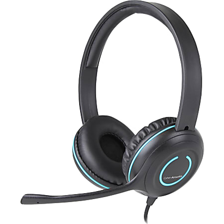 Cyber Acoustics AC 5002 Stereo Headset w Single Plug Stereo Mini phone 3.5mm Wired 20 Hz 20 kHz Over the head Binaural Supra aural