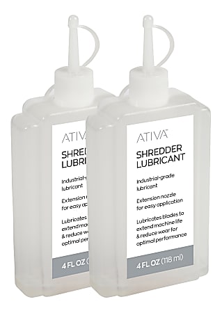 Ativa Shredder Oil 4 Oz. - Office Depot