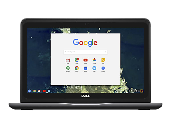 Dell Chromebook 13 3380 - Celeron 3855U / 1.6 GHz - Chrome OS - 4 GB RAM - 16 GB SSD - 13.3" 1366 x 768 (HD) - HD Graphics 510 - Wi-Fi - black - BTS - with 1 Year Dell Mail-In Service
