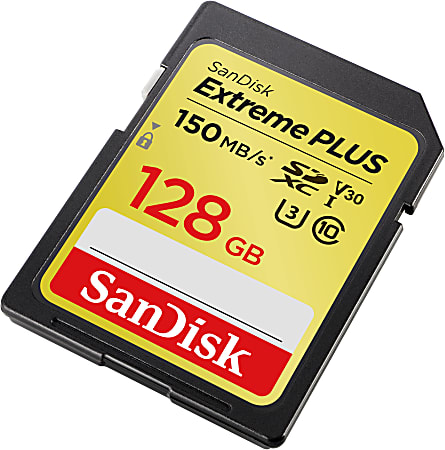 SanDisk Extreme PLUS SDXC UHS I Card 128GB - Office Depot