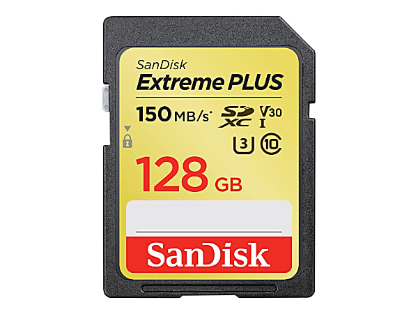 SanDisk Extreme PLUS SDXC UHS I Card 128GB - Office Depot