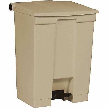 Rubbermaid Commercial Mobile Step-On Container - Step-on Opening - Overlapping Lid - 18 gal Capacity - 614500BG