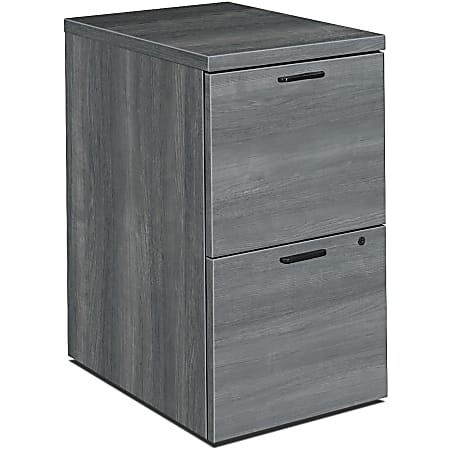 HON® 10500 Series 28"D Freestanding 2-Drawer Vertical Mobile File Cabinet, Gray