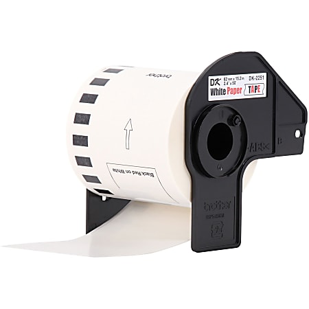 Brother DK 2251 Continuous Length Tape 2.4 x 50 BlackRedWhite